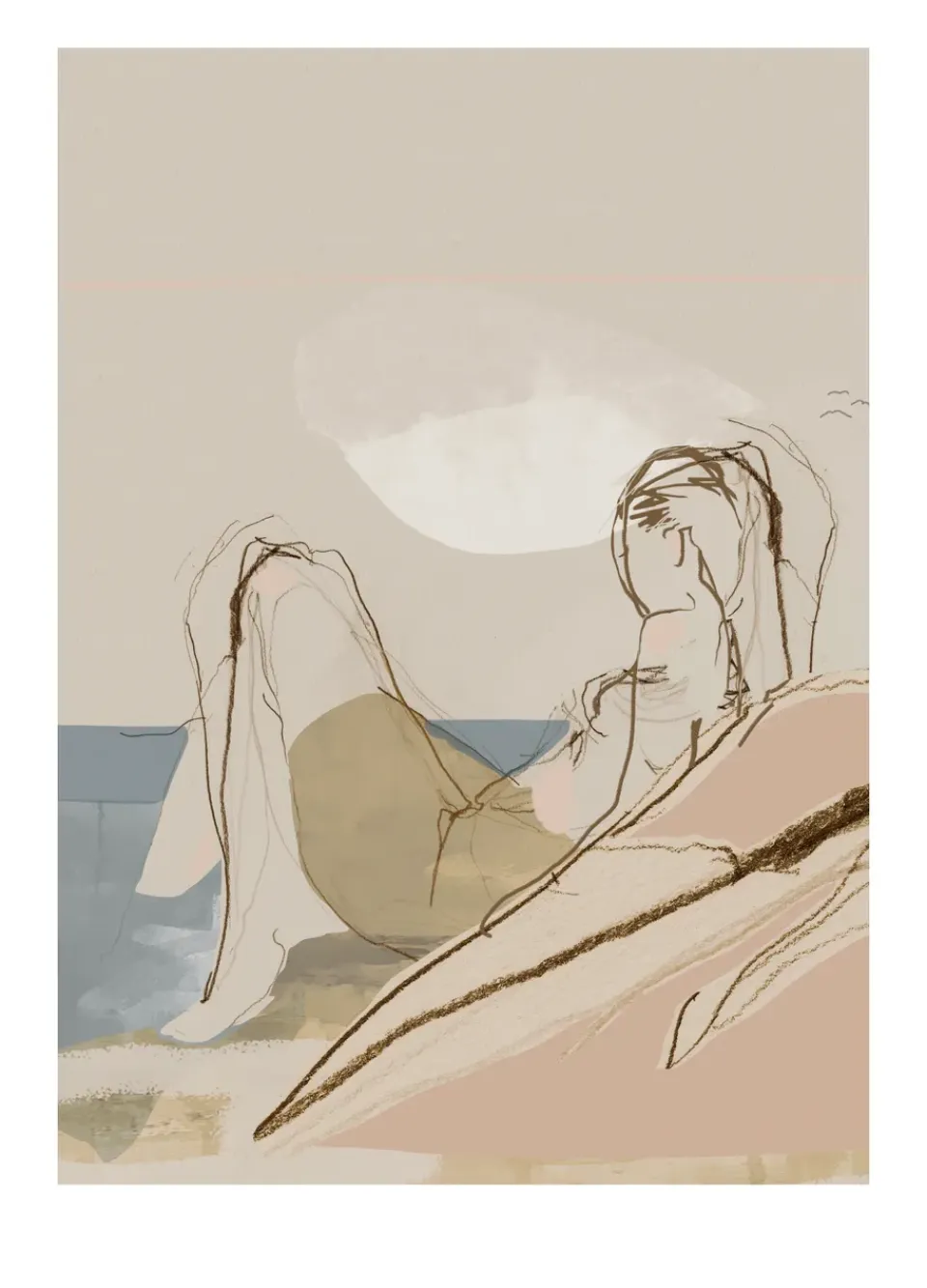 Posters<Anna Bülow Affiche By the ocean, 50x70 cm