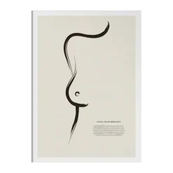 Posters<Kunskapstavlan® Affiche Love your breasts, 50x70 cm