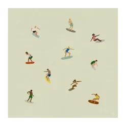 Posters|Accessoires Pour Chambre D'Enfants<Fine Little Day Affiche Surfers, Beige, 40x40 cm
