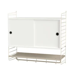Étagères & Systèmes De Rayonnage<String Armoire à portes coulissantes , blanc, 78x30 cm