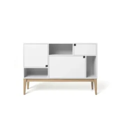 Vitrines & Présentoirs<Zweed Armoire Citti 6x3, White, structure en chêne laqué mat