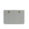 Vitrines & Présentoirs<Asplund Armoire Frame 160 High , light grey, portes pliantes, 42 cm, cognac