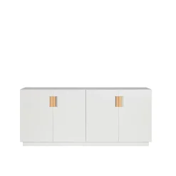 Vitrines & Présentoirs<Asplund Armoire Frame 160 Low, white, portes pliantes, 42 cm, natural