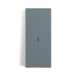 Vitrines & Présentoirs<Asplund Armoire haute Snö F, Nordic blue, base en chêne, dj.30 cm