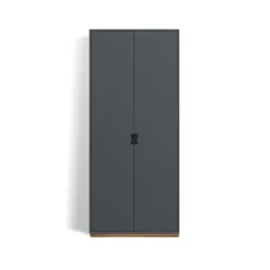 Vitrines & Présentoirs<Asplund Armoire haute Snö F, Storm grey, base en chêne, dj.42 cm