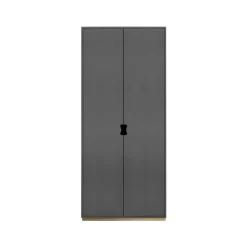 Vitrines & Présentoirs<Asplund Armoire haute Snö F, Storm grey, base en bouleau, dj.42 cm