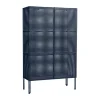 Vitrines & Présentoirs<HAY Armoire Perforated Cabinet large, Steel blue