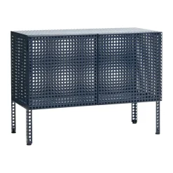 Vitrines & Présentoirs<HAY Armoire Perforated Cabinet small, Steel blue