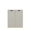Vitrines & Présentoirs<Asplund Armoire Snö E, light grey, base en bouleau, portes opaques, dj.30 cm