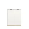 Vitrines & Présentoirs<Asplund Armoire Snö E, White, base en chêne, portes opaques, dj.42 cm