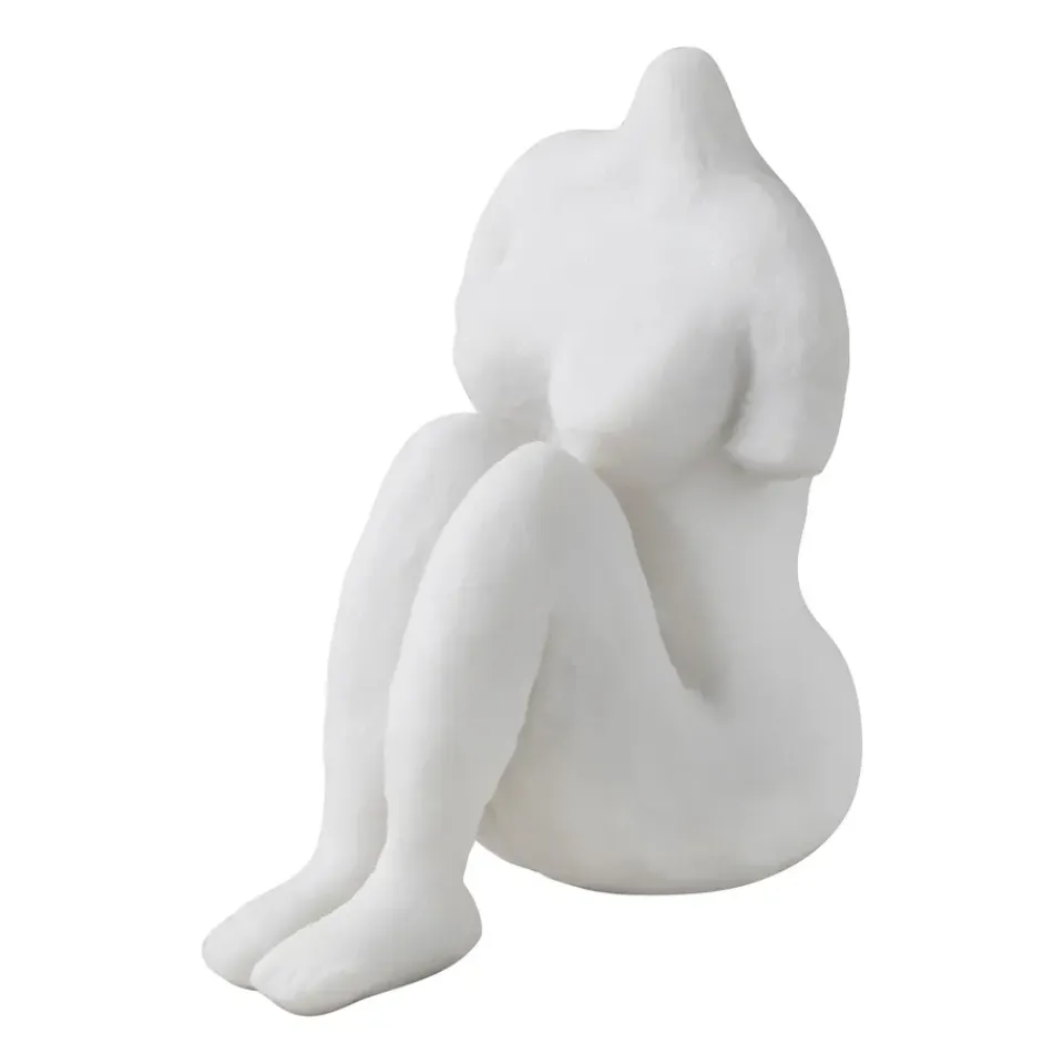 Sculptures & Figurines En Porcelaine<Mette Ditmer Art piece femme assise 14 cm, Off-white