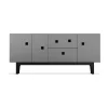 Meubles Tv & Media|Commodes & Buffets<Zweed Banc multimédia Peep M2, slate grey, laqué noir