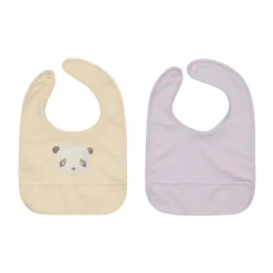 Accessoires Pour Chambre D'Enfants|Accessoires Pour Chambre D'Enfants<OYOY Bavoirs Lun Lun Panda 2 pièces, Vanilla-lavender