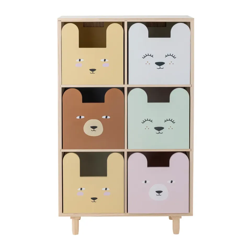 Étagères & Systèmes De Rayonnage<Bloomingville Bibliothèque Calle 6 tiroirs 55x88,5 cm, Nature