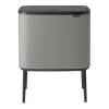 Poubelles À Pédale<Brabantia Bo Touch Bin 11+23 litres, Mineral concrete grey