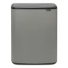 Corbeilles À Papier & Poubelles<Brabantia Bo Touch Bin 2x30 L, Mineral concrete grey