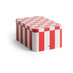 Boites & Bocaux<HAY Bocal Tin Container small, Red-off white
