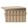 Rangements Pour Les Chambres D'Enfants|Paniers De Rangement<Ferm Living Boîte de rangement Ferm papier avec couvercle Lot de 2, Marron
