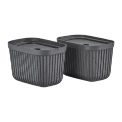 Paniers De Rangement<Zone Denmark Boîte de rangement Pulp 15x23 cm, lot de 2, Black