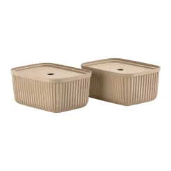 Paniers De Rangement<Zone Denmark Boîte de rangement Pulp 23x32 cm, lot de 2, Natural Brown