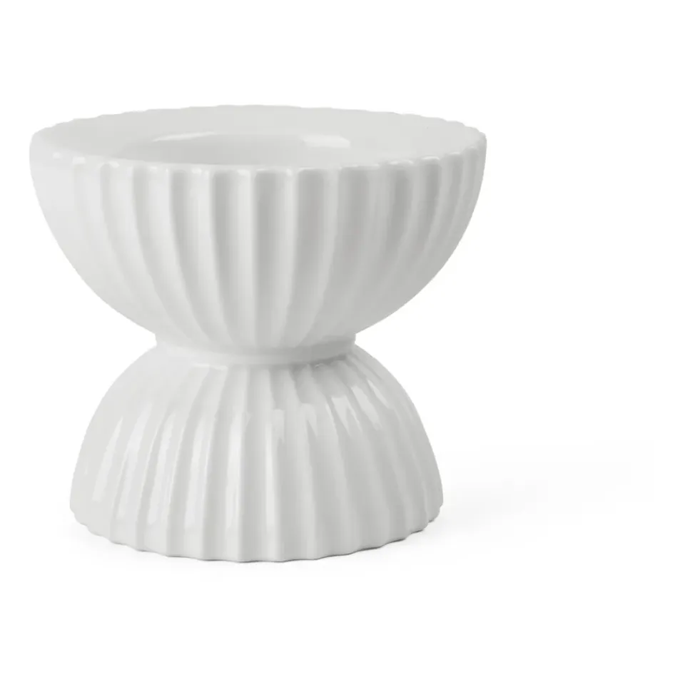 Bougeoirs<Lyngby Porcelæn Bougeoir Ø11,5 cm Lyngby Tura, Blanc