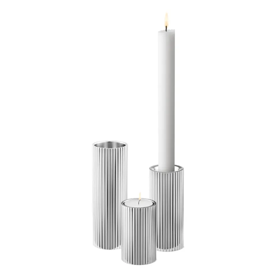 Bougeoirs<Georg Jensen Bougeoir Bernadotte 3 Pièces, Acier inoxydable