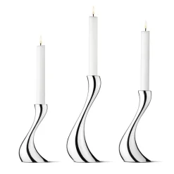 Bougeoirs<Georg Jensen Bougeoir Cobra lot de 3, acier inoxydable