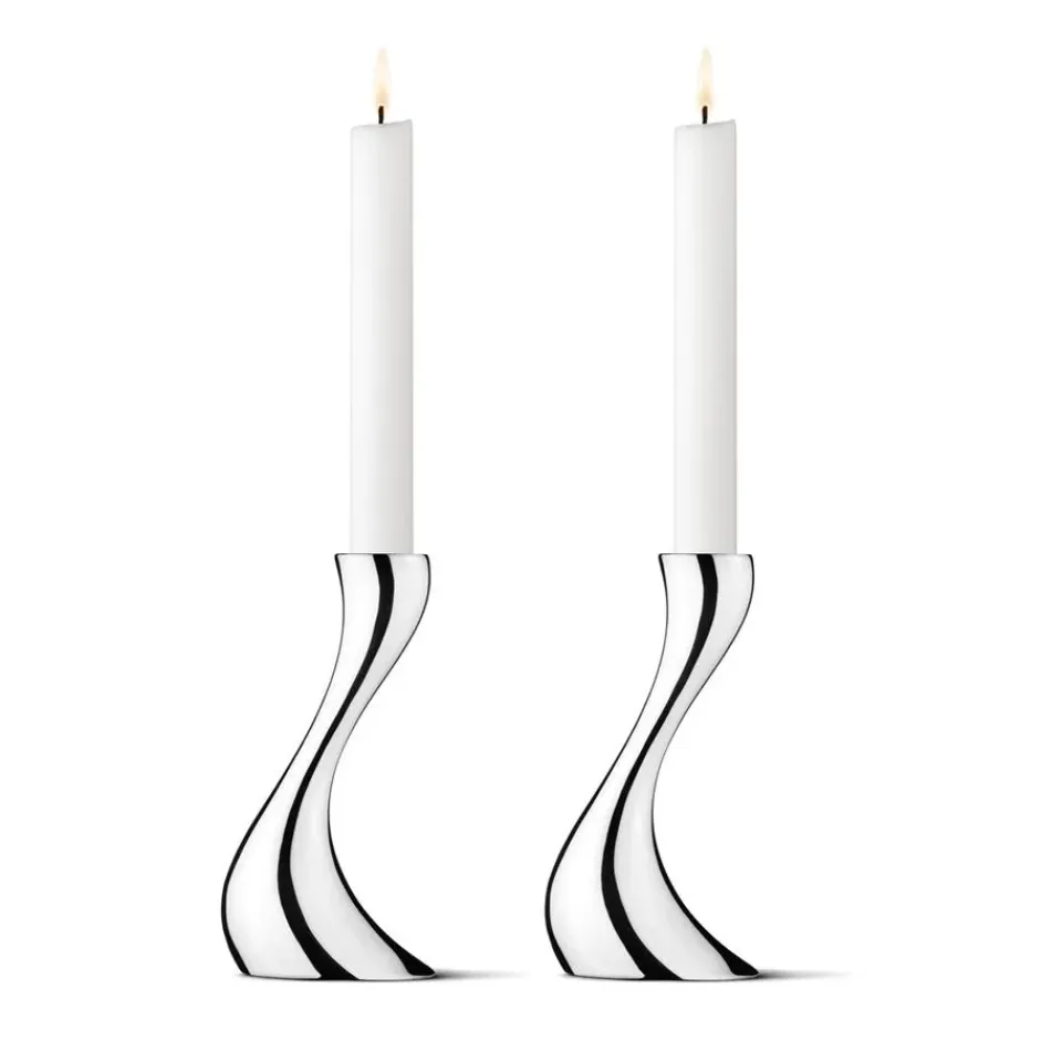 Bougeoirs<Georg Jensen Bougeoir Cobra, lot de 2, Petit, 16 cm