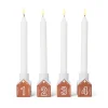 Bougeoirs|Bougeoirs De L'Avent & Bougies<Kähler Bougeoir de l’Avent Gingerbread, Lot de 4, Marron