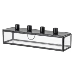 Bougeoirs De L'Avent & Bougies<Bloomingville Bougeoir de l'avent Pelo 34 cm, Noir-transparent