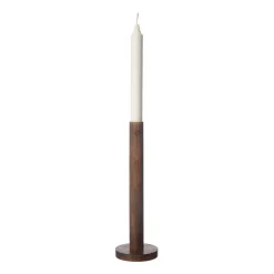 Bougeoirs<ERNST Bougeoir en bois 25 cm, Marron foncé