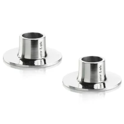 Bougeoirs<Ester & erik Bougeoir brillant lot de 2, Acier inoxydable