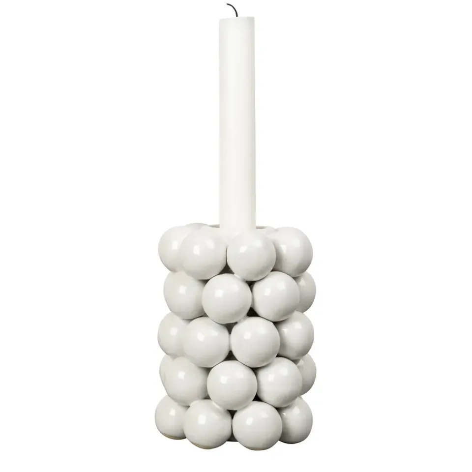 Bougeoirs<Byon Bougeoir Globe 13,5 cm, Blanc
