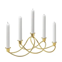 Bougeoirs<Georg Jensen Bougeoir Harmony, doré