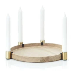 Bougeoirs|Bougeoirs De L'Avent & Bougies<Applicata Bougeoir Luna maxi, Chêne-Laiton