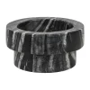 Bougeoirs<Mette Ditmer Bougeoir Marble pour bougies en bloc 5 cm, Noir-gris