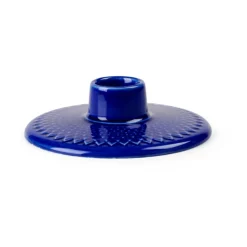 Bougeoirs<Lyngby Porcelæn Bougeoir Rhombe 3 cm, Bleu foncé