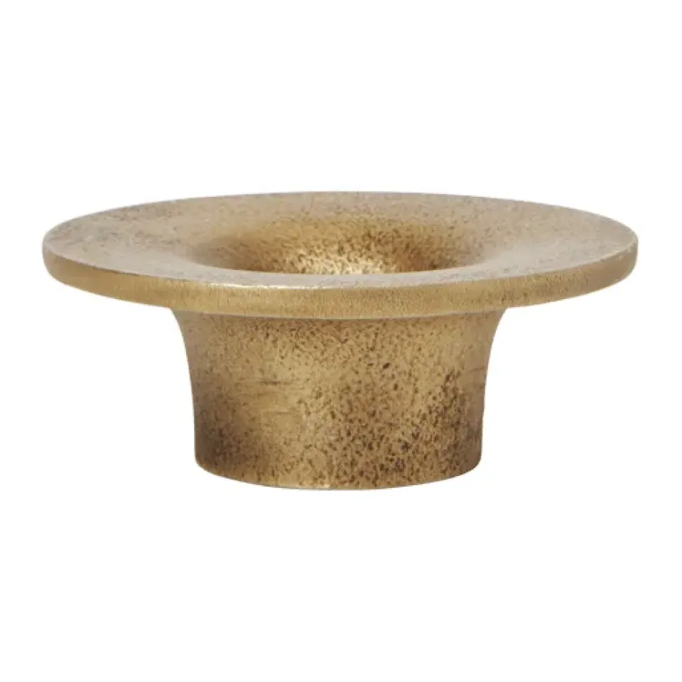 Bougeoirs<Ferm Living Bougeoir Soothe Ø8 cm, Brass Finish