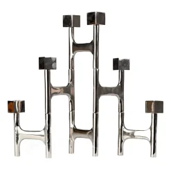 Bougeoirs<POLSPOTTEN Bougeoir Square Folding 55x40 cm, Argent