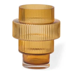 Bougeoirs<POLSPOTTEN Bougeoir Steps Ø12 cm, Ocre