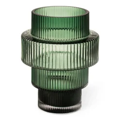 Bougeoirs<POLSPOTTEN Bougeoir Steps Ø12 cm, Vert foncé