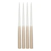 Bougies<Scandi Essentials Bougie antique Affinity bicolore 32 cm, lot de 4, Blanc-sable