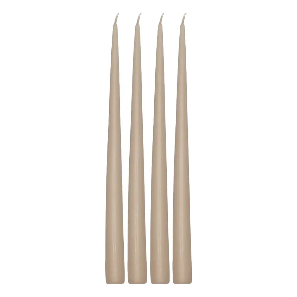 Bougies<Scandi Essentials Bougie antique Atmosphere 32 cm, lot de 4, Sable