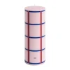 Bougies<HAY Bougie bloc Column Candle medium 20 cm, Light pink-red-bordeaux-dark blue