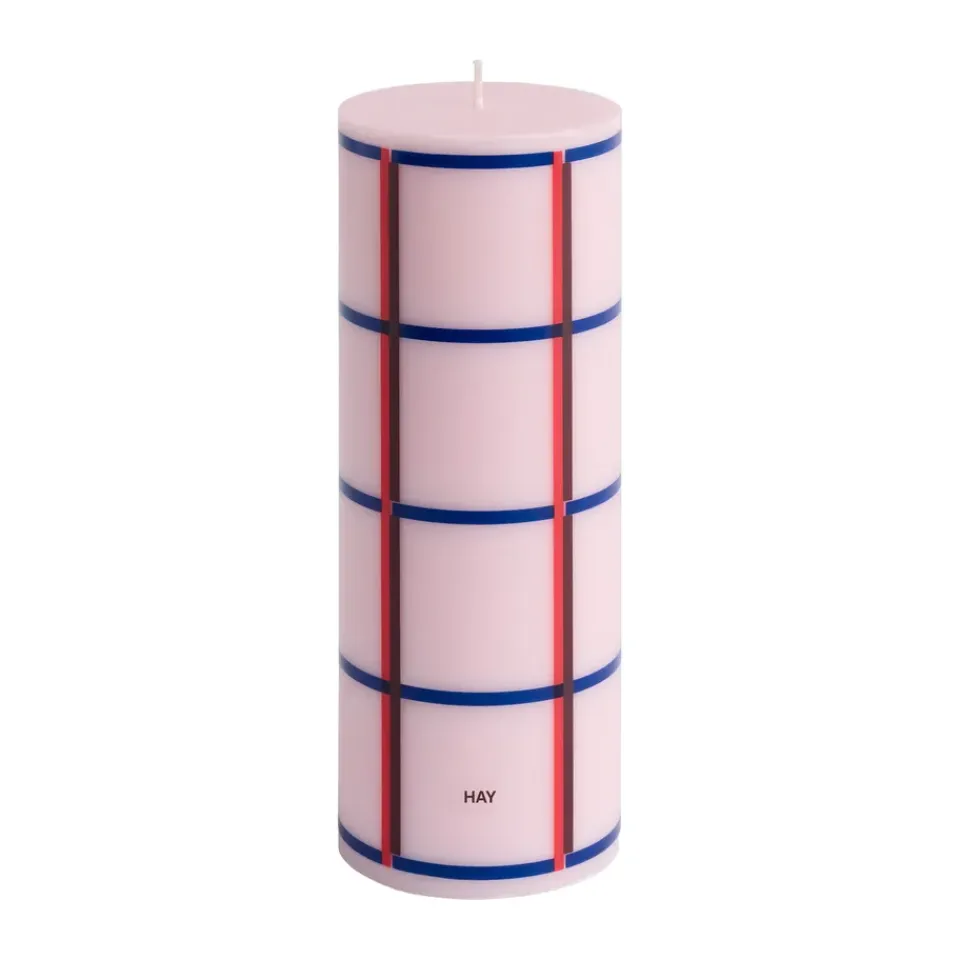 Bougies<HAY Bougie bloc Column Candle medium 20 cm, Light pink-red-bordeaux-dark blue