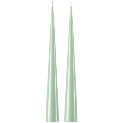 Bougies<Ester & erik Bougie cônique 37 cm Lot de 2 lacquées, Water mint 03-0