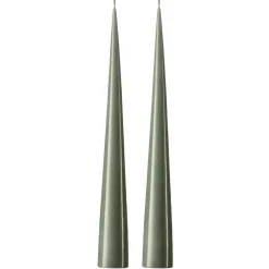 Bougies<Ester & erik Bougie cônique 37 cm Lot de 2 lacquées, Green soil 70-0