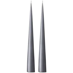 Bougies<Ester & erik Bougie cônique 37 cm Lot de 2 mat, Dark slate 74
