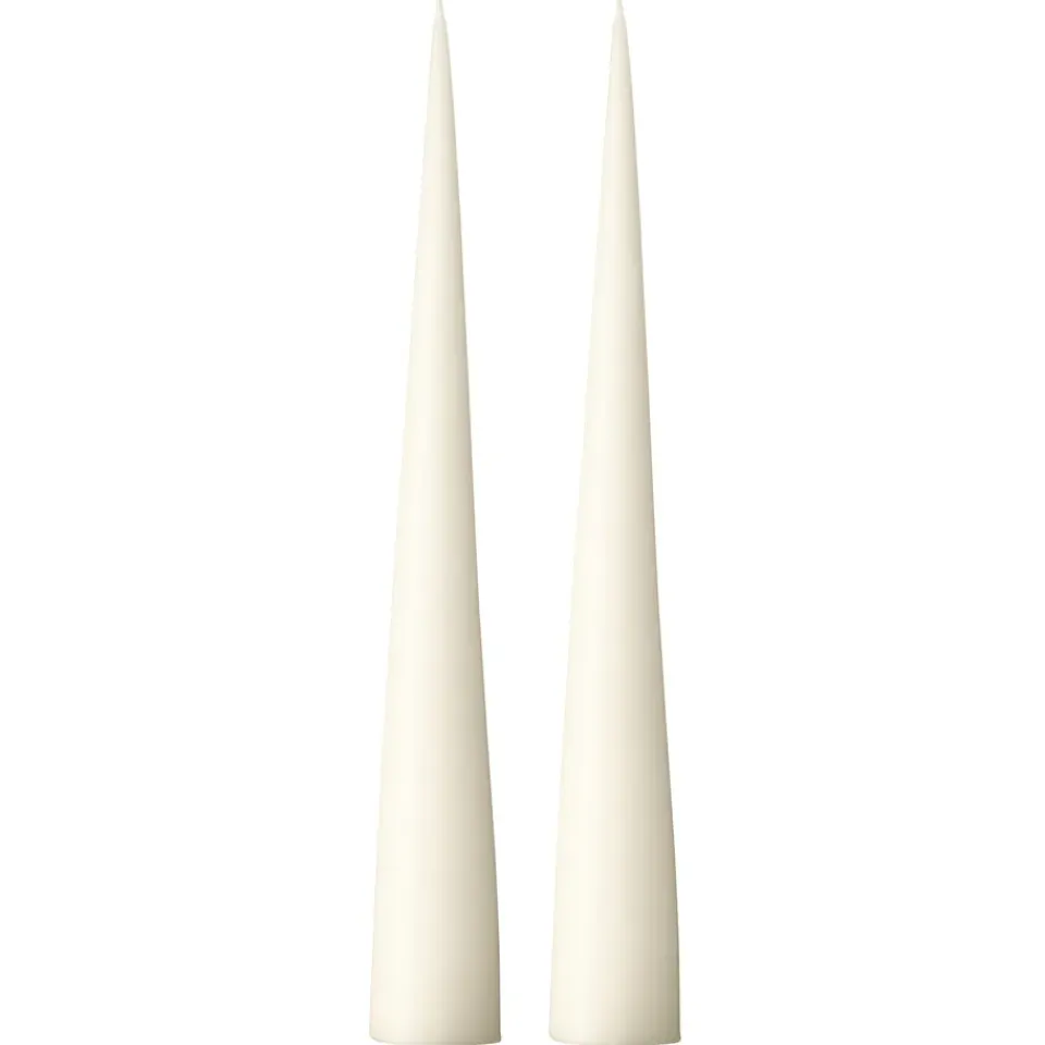 Bougies<Ester & erik Bougie cônique 37 cm Lot de 2 mat, Ivory 06
