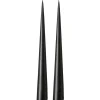 Bougies<Ester & erik Bougie cônique 37 cm Lot de 2 mat, Raw black 75